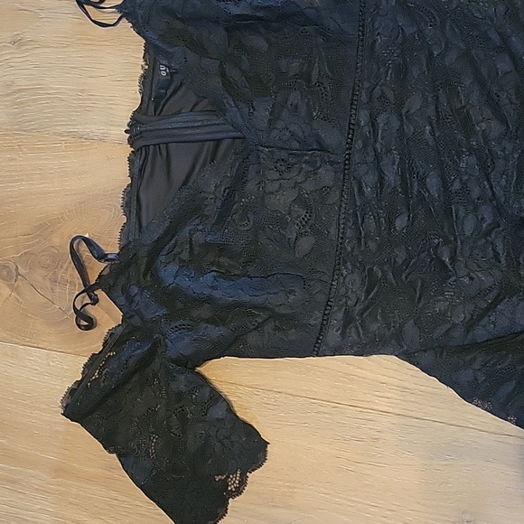 Guess Black Lace Dress Size Large - Picture 2 of 5